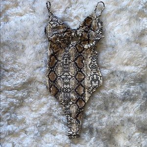 Snake skin body suit